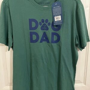 Life Is Good Men's Green Crusher-Lite Tee
